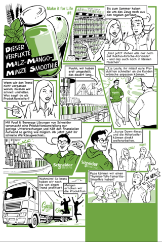comic / kunde schneider electric /agentur rts